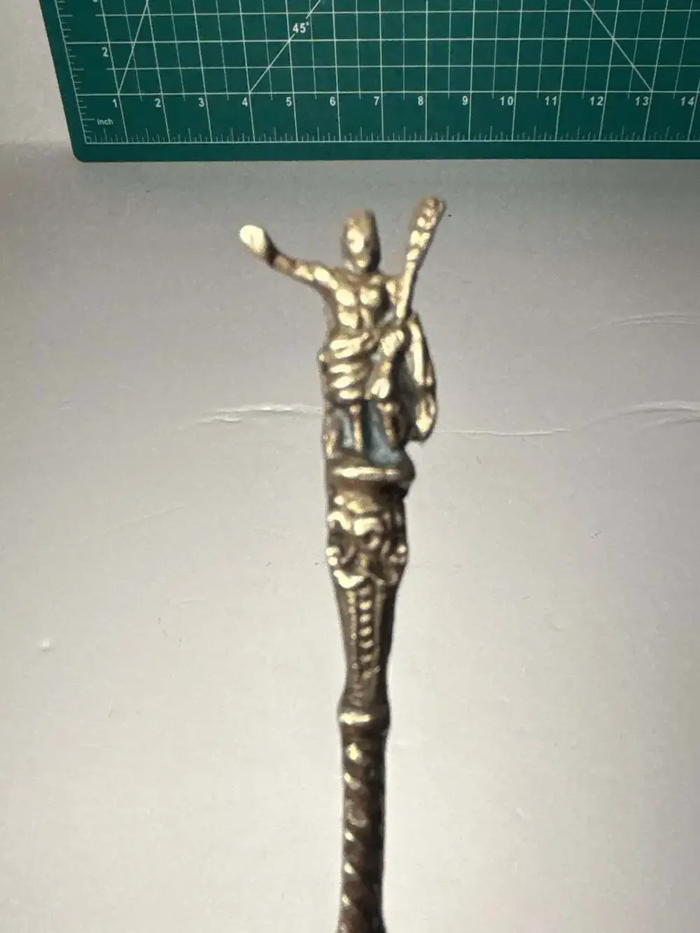 Vintage Italian Figural Handle Butter Knife Spreader Italy